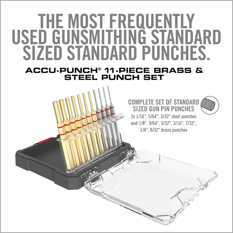 Real Avid 11-Piece Pin Punch Set - Portable All-in-One Punch Set with Storage Case - Choose Between Roll Pin, Standard or Brass and Steel Set - Image 2